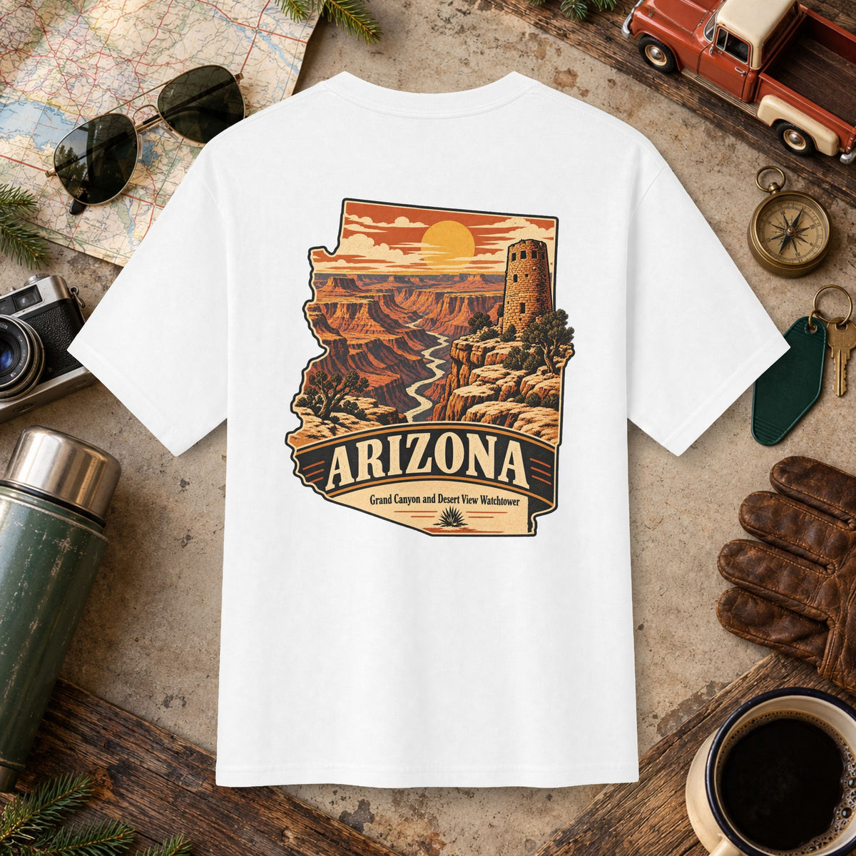 Arizona State Vintage Landscape Tee