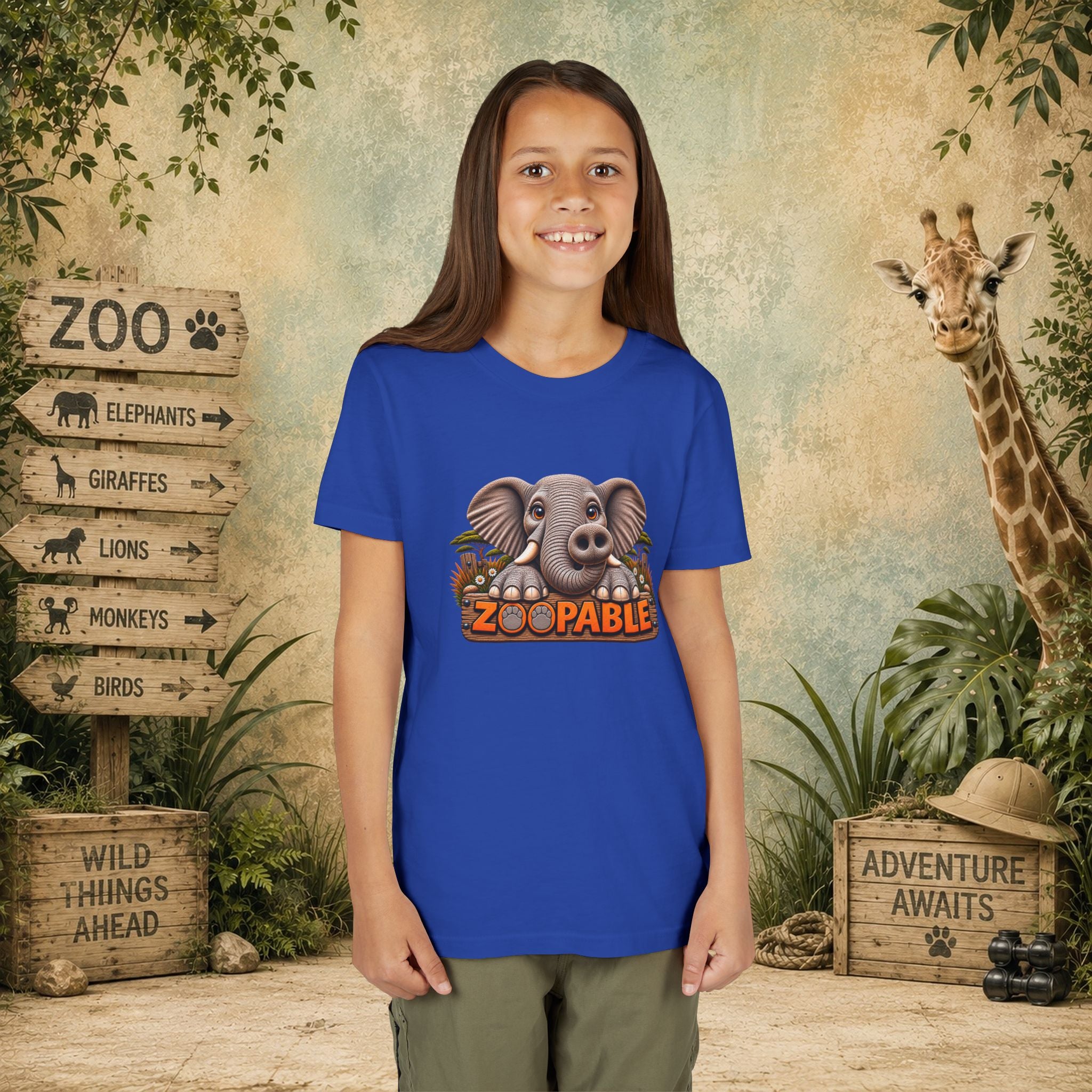 Elephant Zoopable Youth Tee