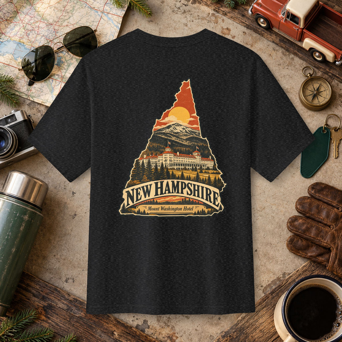 New Hampshire State Vintage Tee