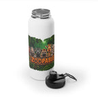 Zoopals Jungle Animals Stainless Steel Water Bottle — Sports Lid, Kid-Friendly Zoo Animal Design