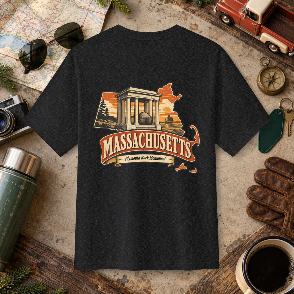 Massachusetts State Vintage Tee