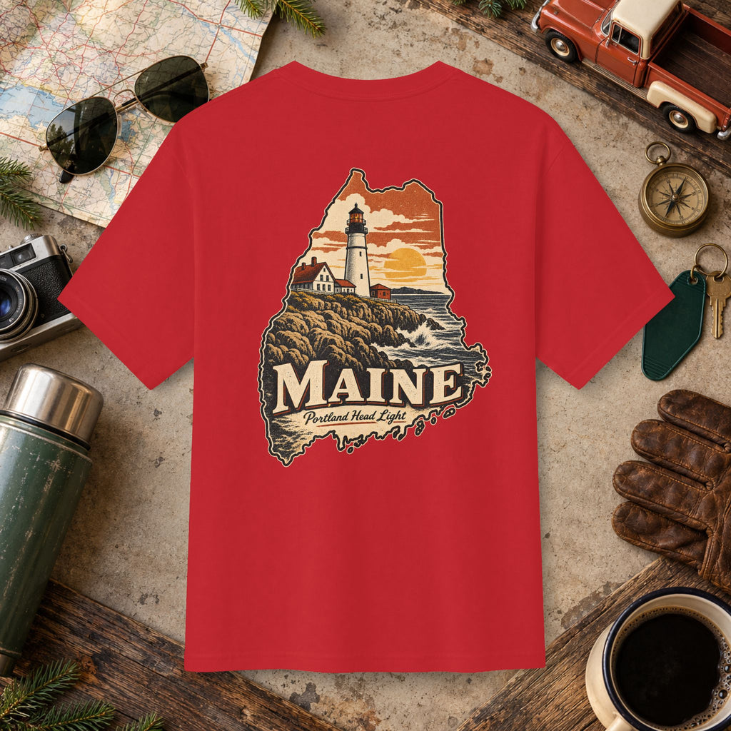 Maine State Vintage Tee