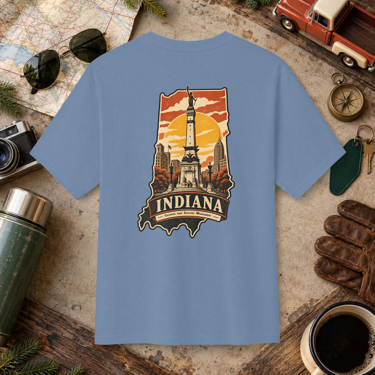 Indiana State Vintage Tee