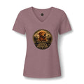 Golden Retriever V-Neck Tee — "Loyal Gentle Devoted" Dog Lover Shirt