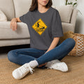 Caution Deer Hunting T-Shirt — Funny Hunter Road Sign Tee