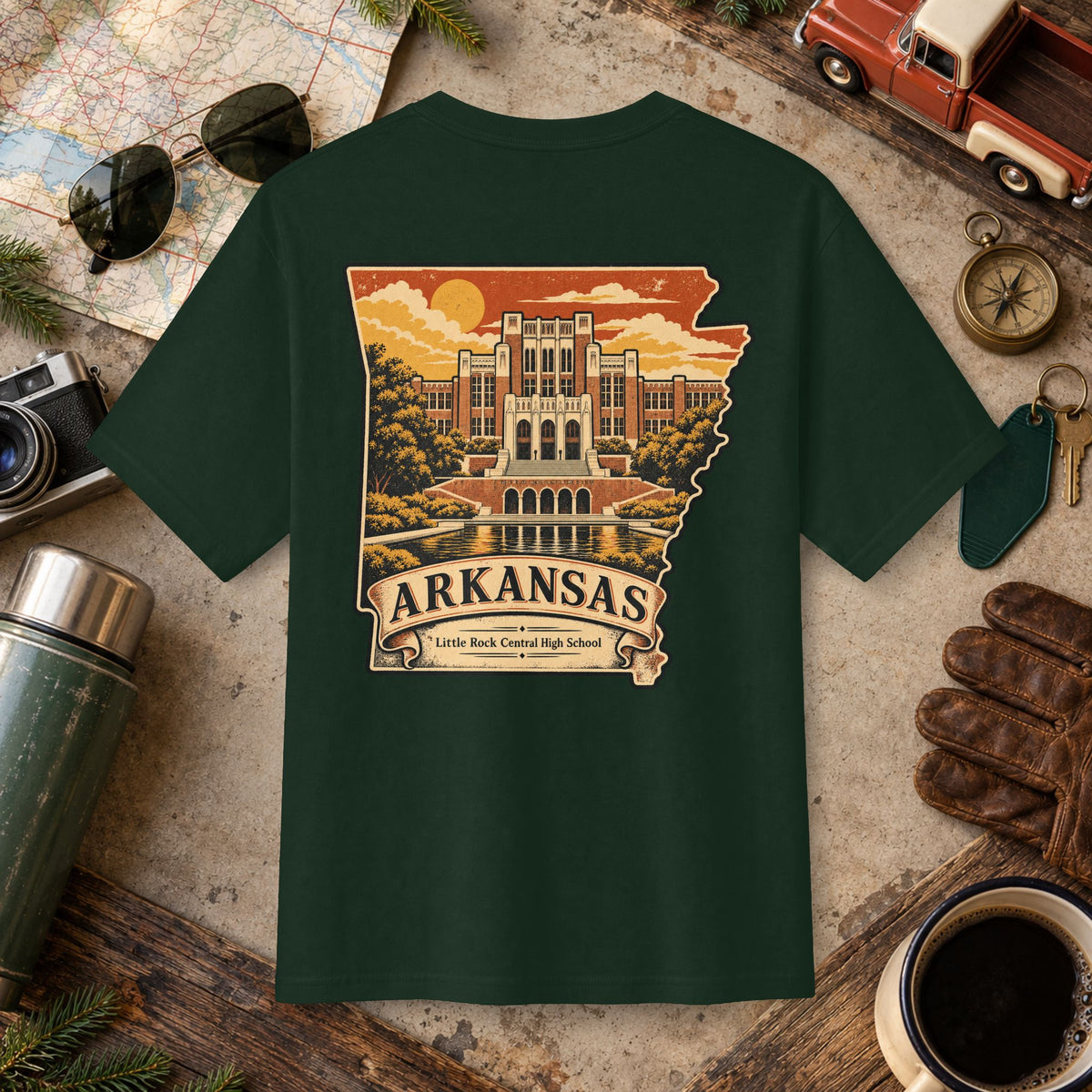 Arkansas Vintage Landscape Tee