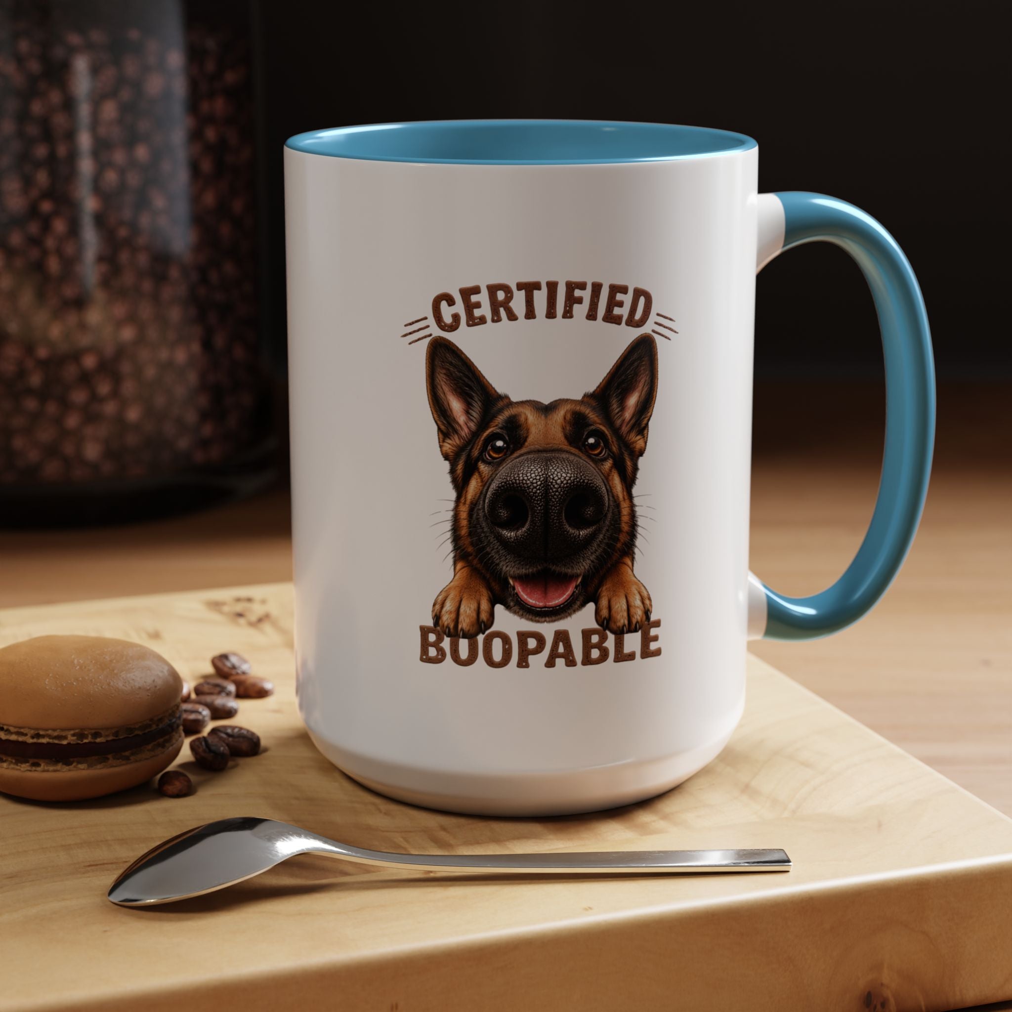 Certified Boopable Tan and Black Shepard — Coffee Mug 11/15oz