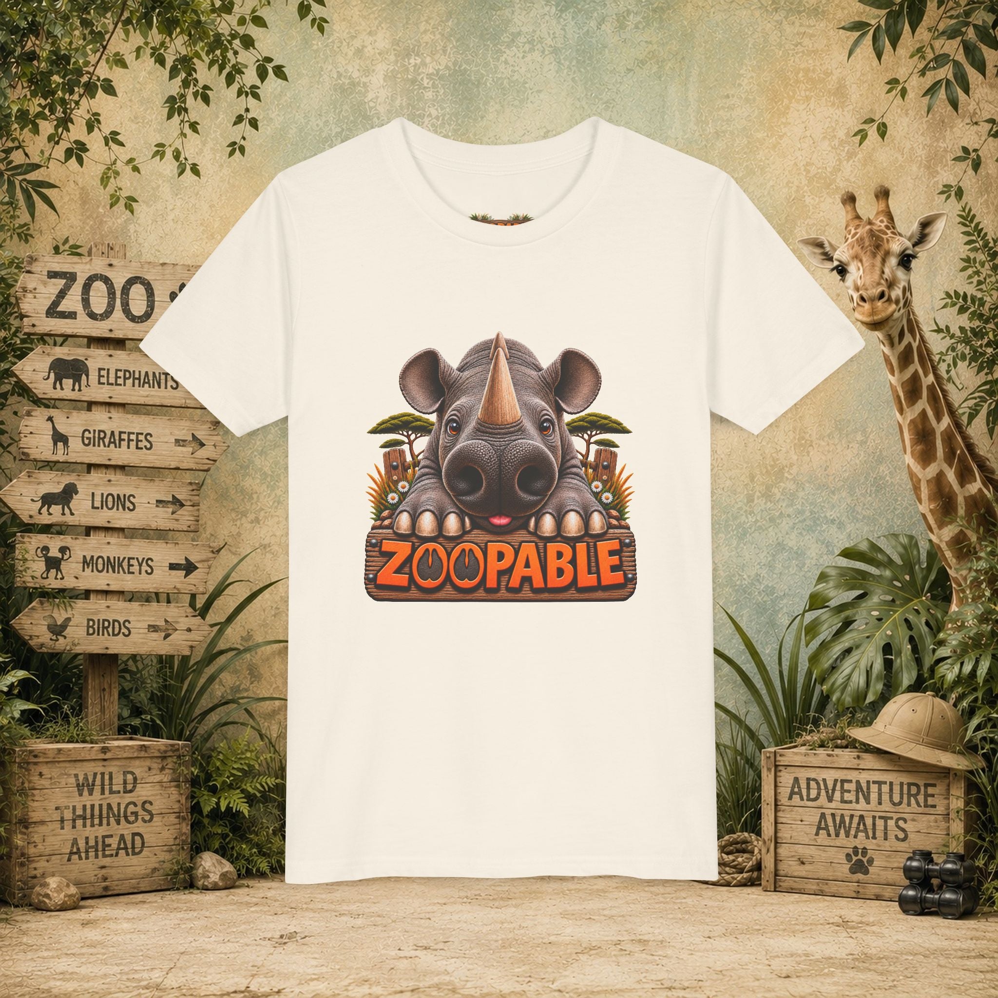 Rhinoceros Zoopable Youth Tee