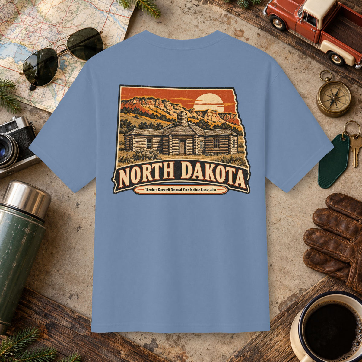 North Dakota State Vintage Tee