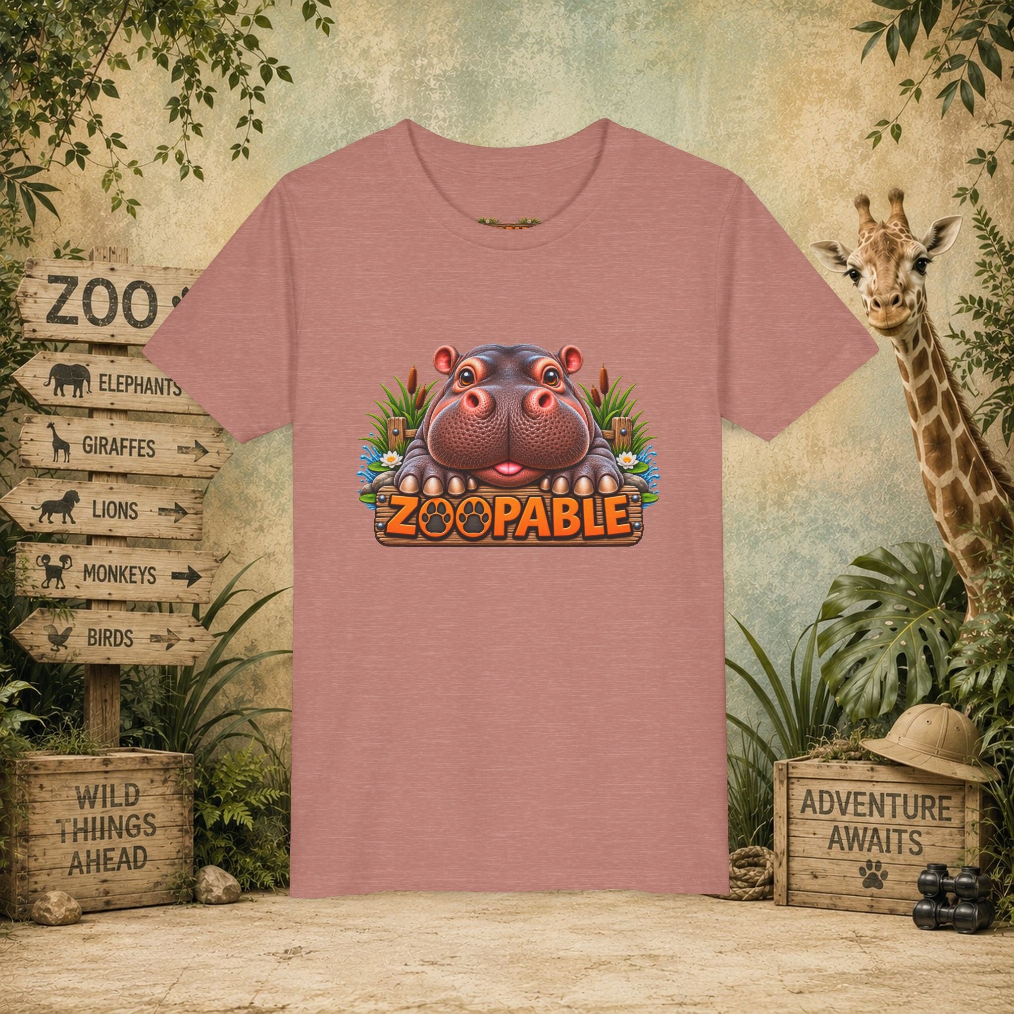 Hippopotamus Zoopable Youth Tee