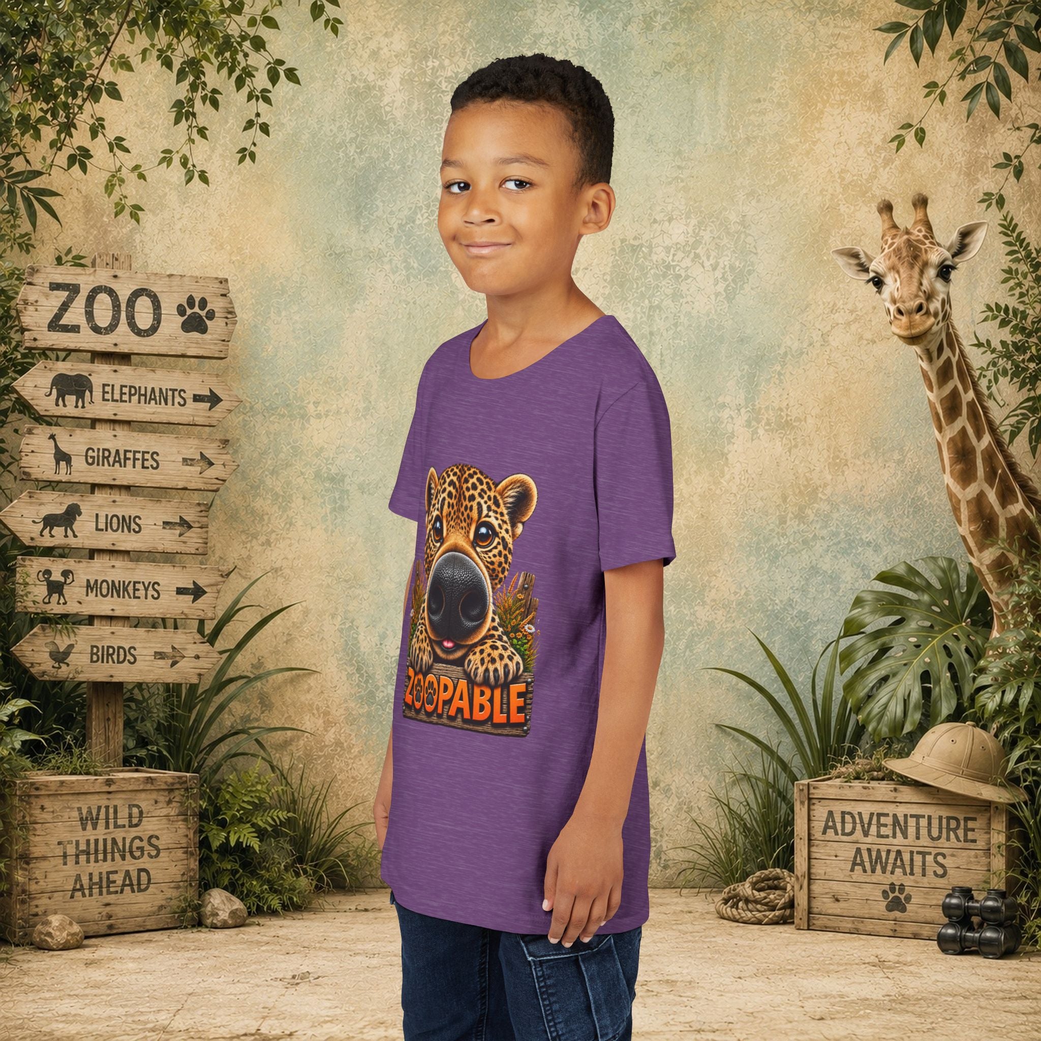 Leopard Zoopable Youth Tee