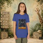 Youth Tee — Cute Black Panther "Zoopable" Kids Graphic T-Shirt