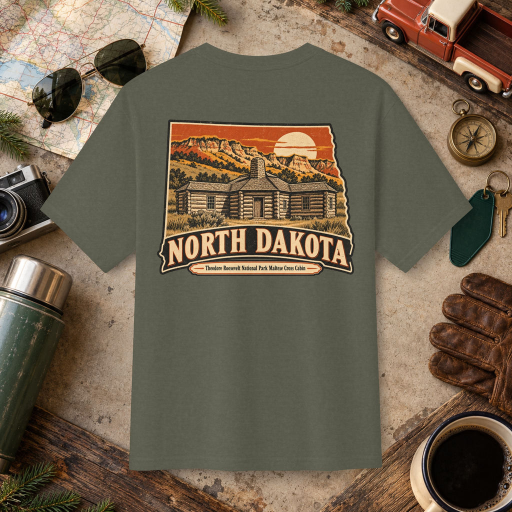 North Dakota State Vintage Tee