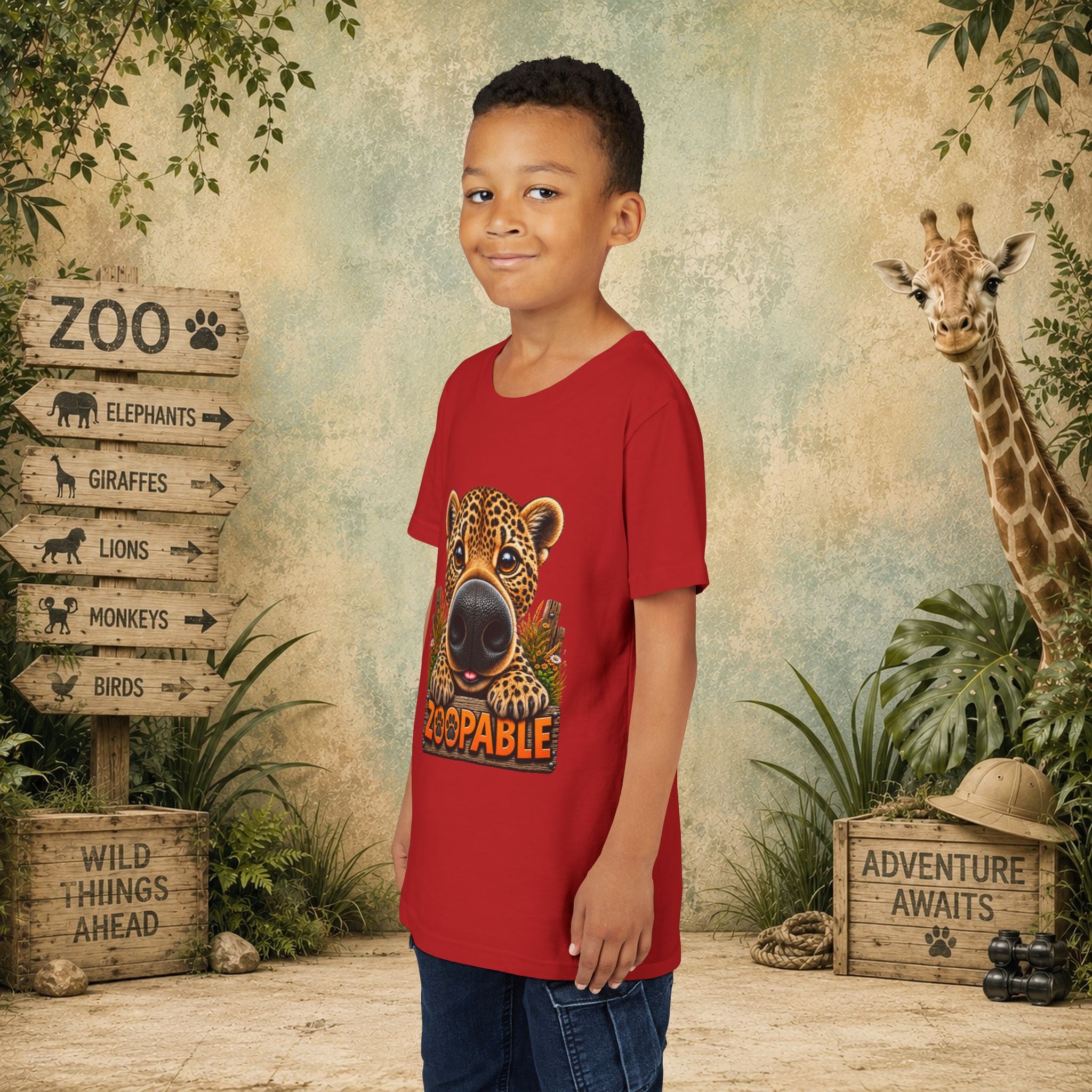 Leopard Zoopable Youth Tee