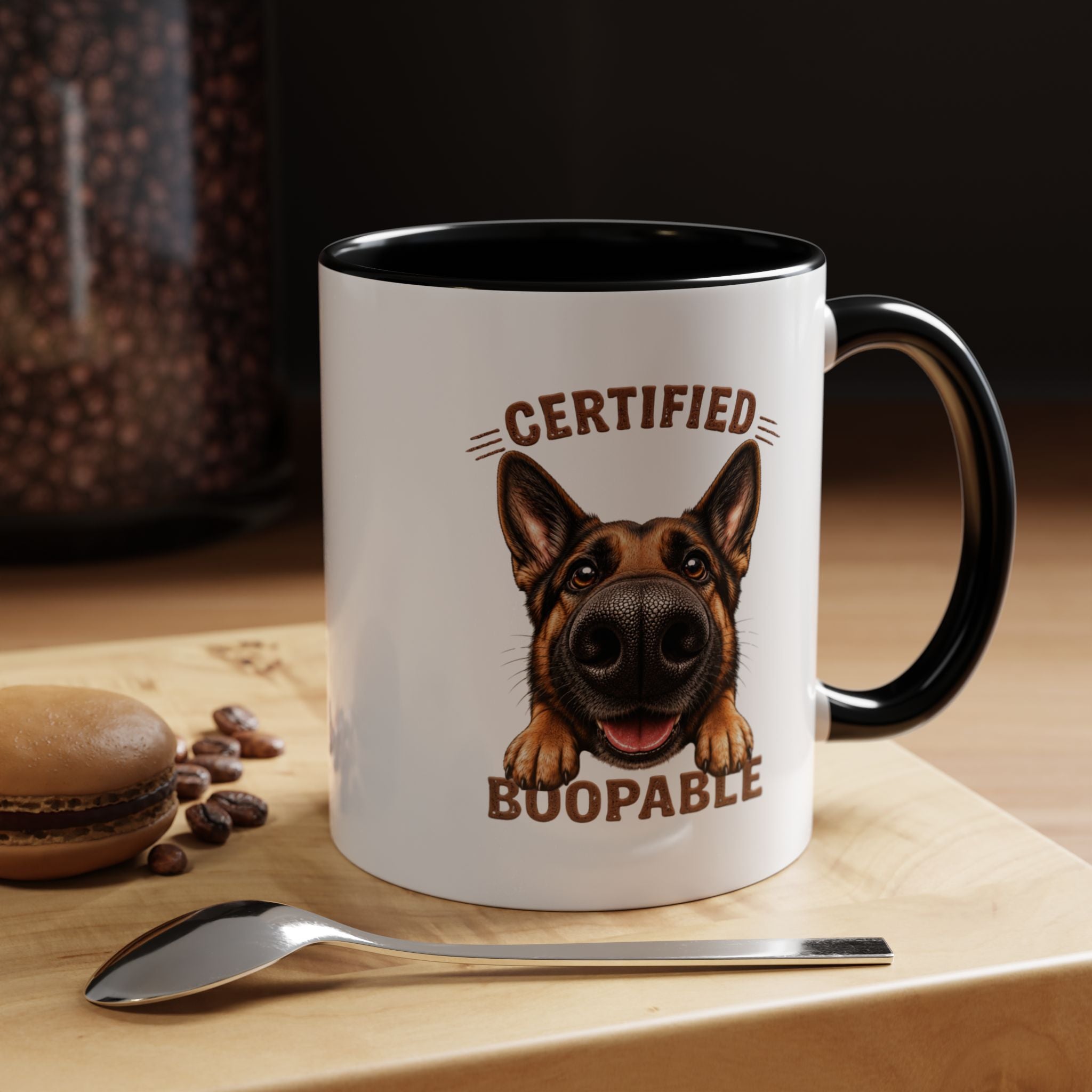Certified Boopable Tan and Black Shepard — Coffee Mug 11/15oz