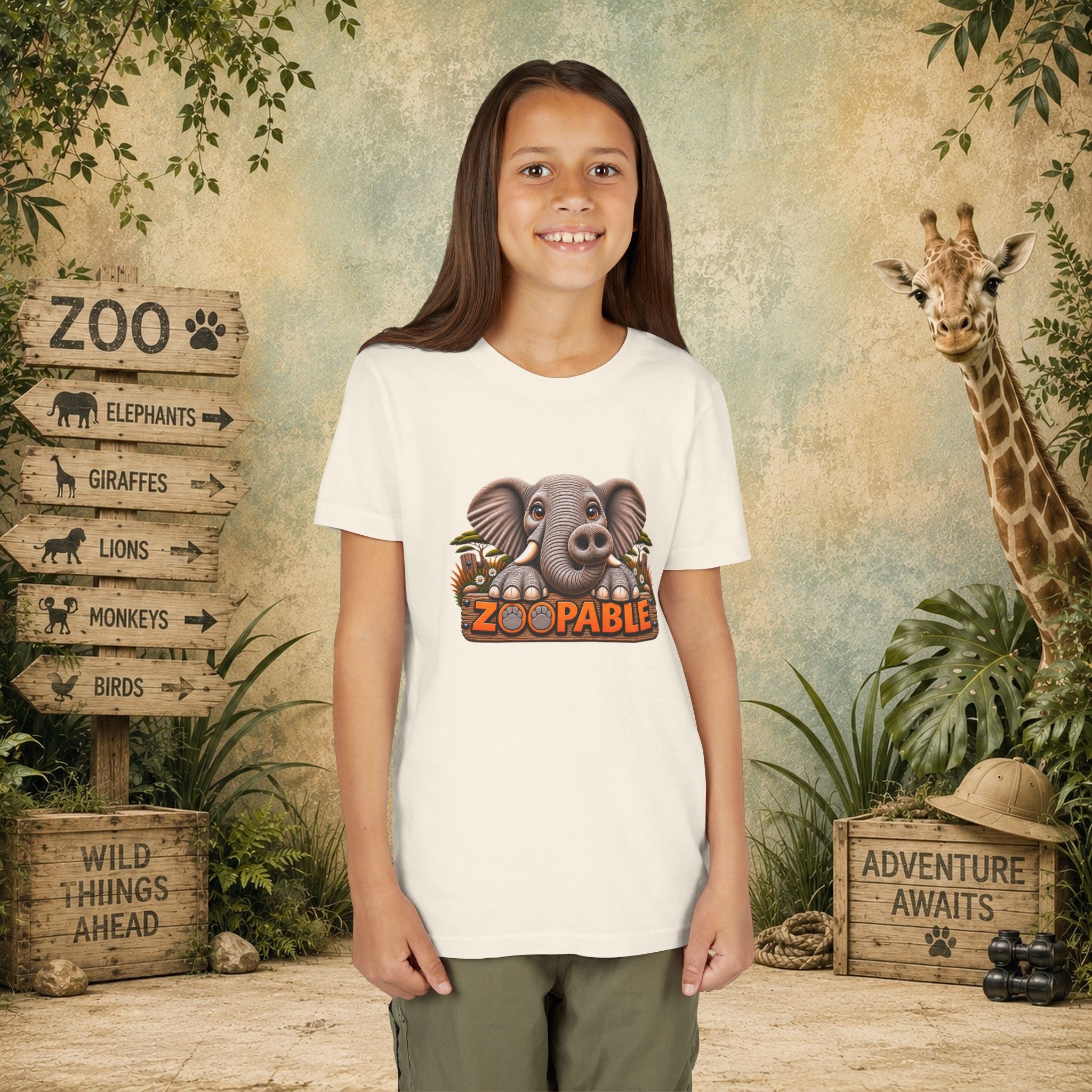 Elephant Zoopable Youth Tee
