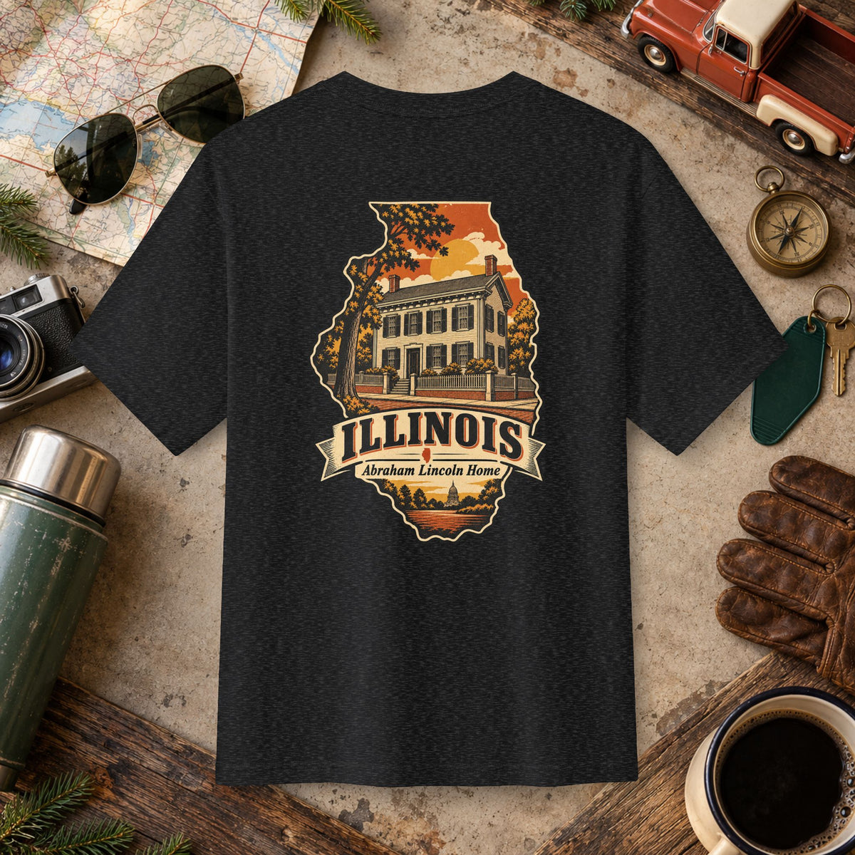Illinois State Vintage Tee