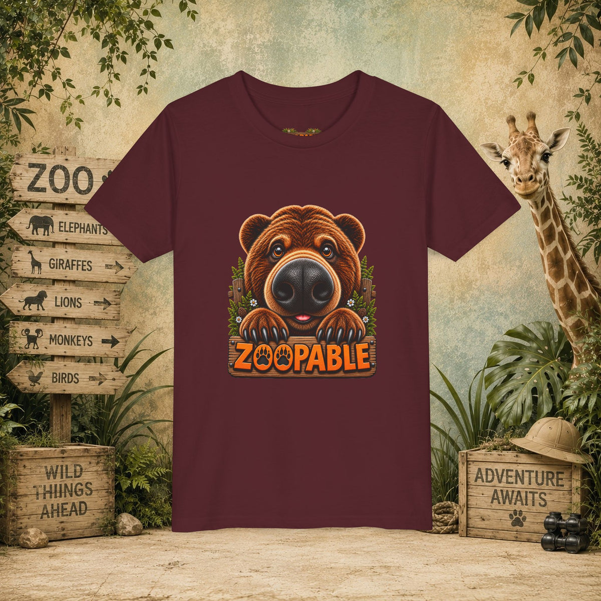 Bear Zoopable Youth Tee