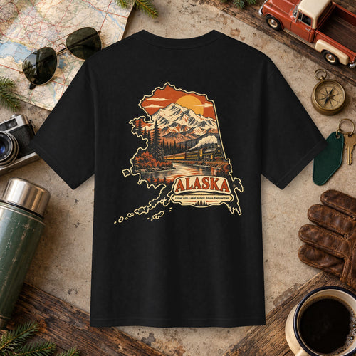 Alaska Vintage Landscape Tee