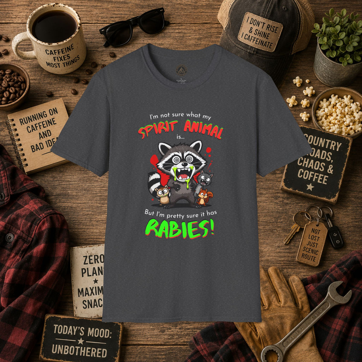 Spirit Animal Babies T-Shirt — Cute Cartoon Wildlife Graphic Tee