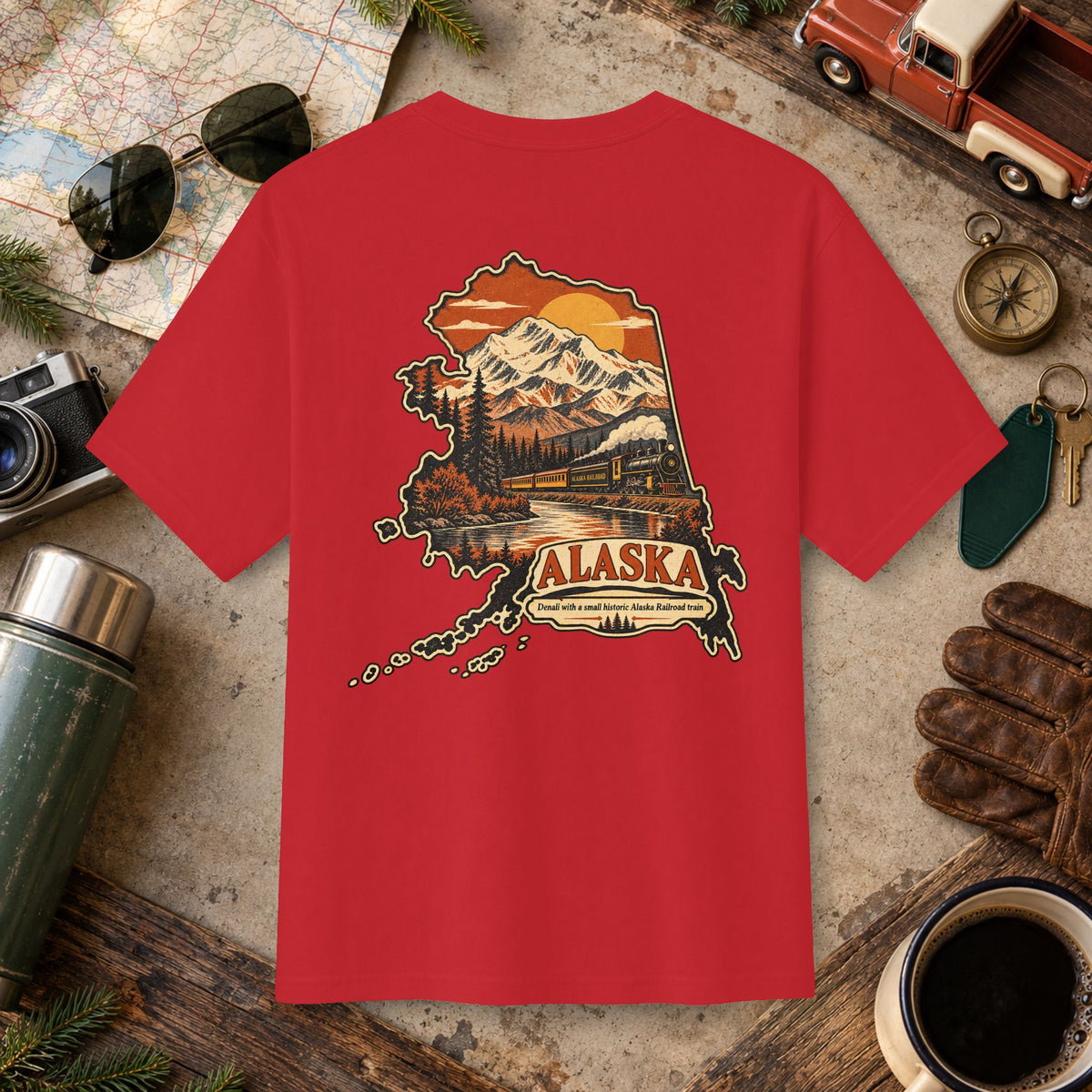 Alaska Vintage Landscape Tee