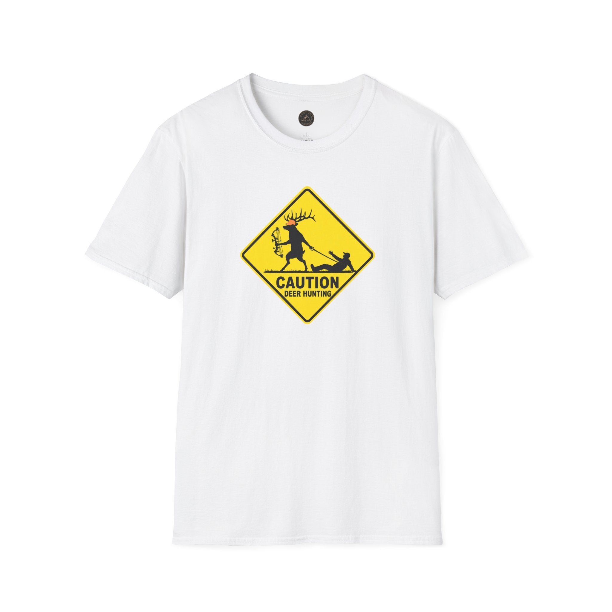 Caution Deer Hunting - Hunter Road Sign Tee