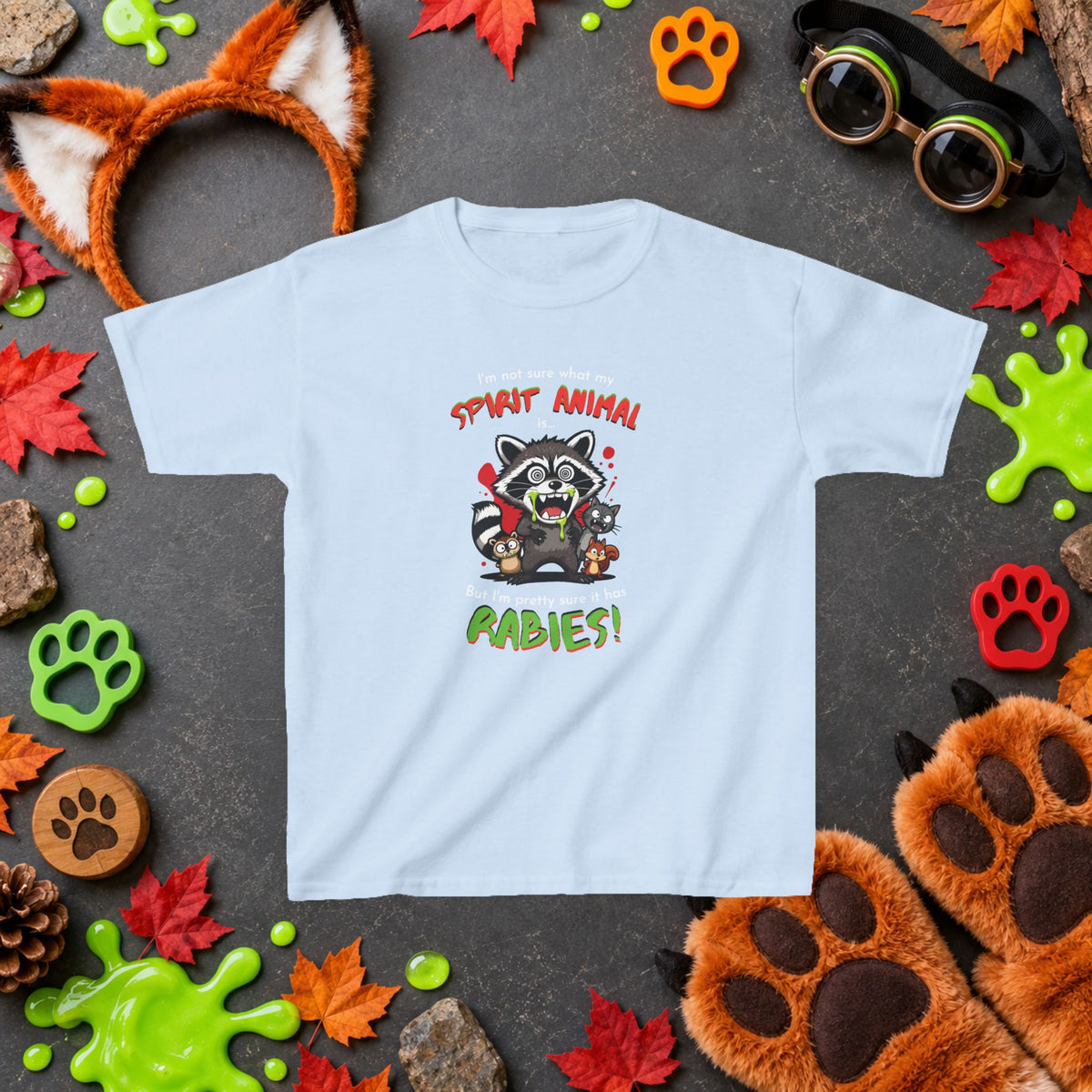 Spirit Animal - Youth T-Shirt - Cute Cartoon Wildlife Graphics