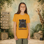 Youth Tee — Cute Black Panther "Zoopable" Kids Graphic T-Shirt