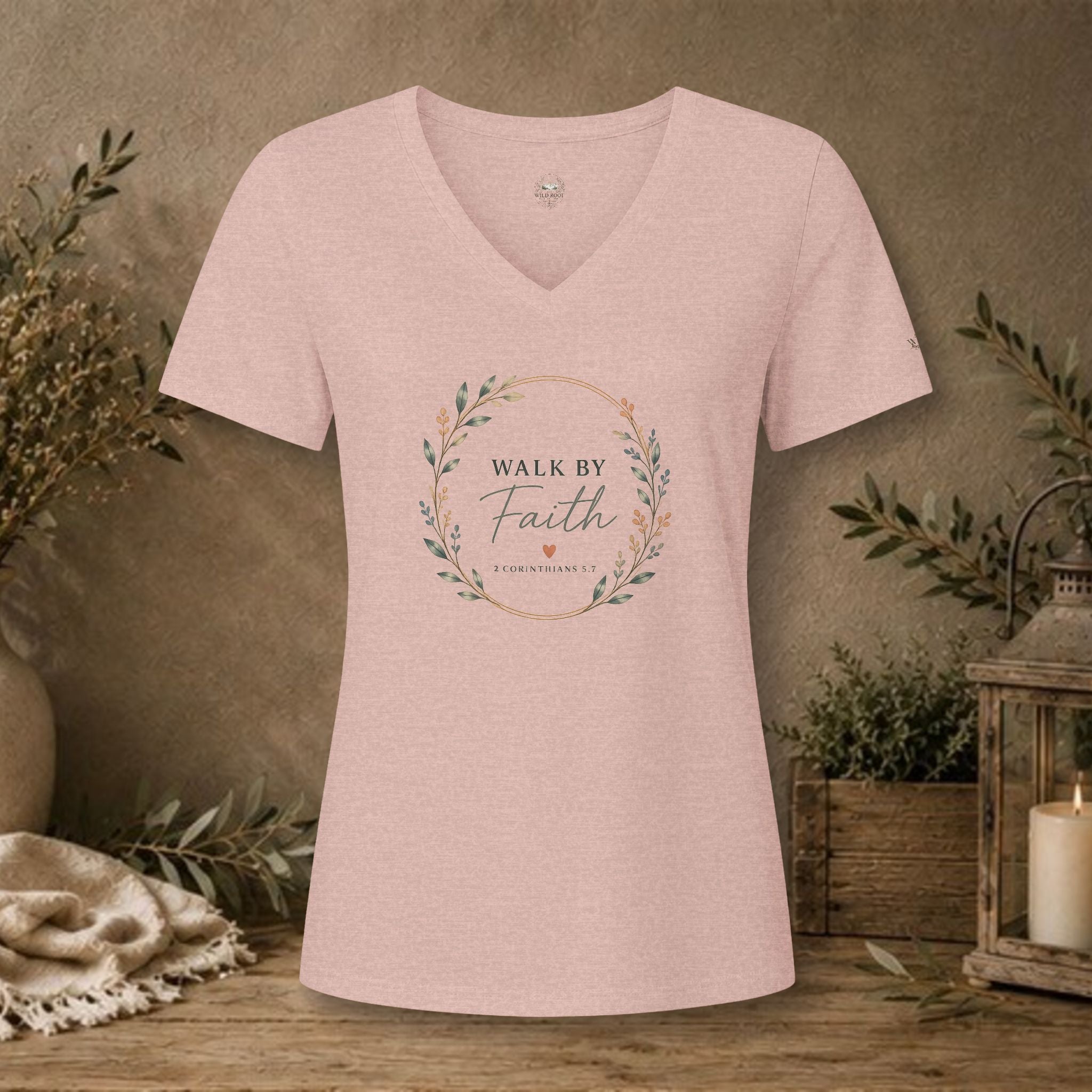 Women's Relaxed Heather CVC V-Neck Tee