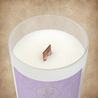 Faith Over Fear Frosted Glass Soy Candle, 11oz