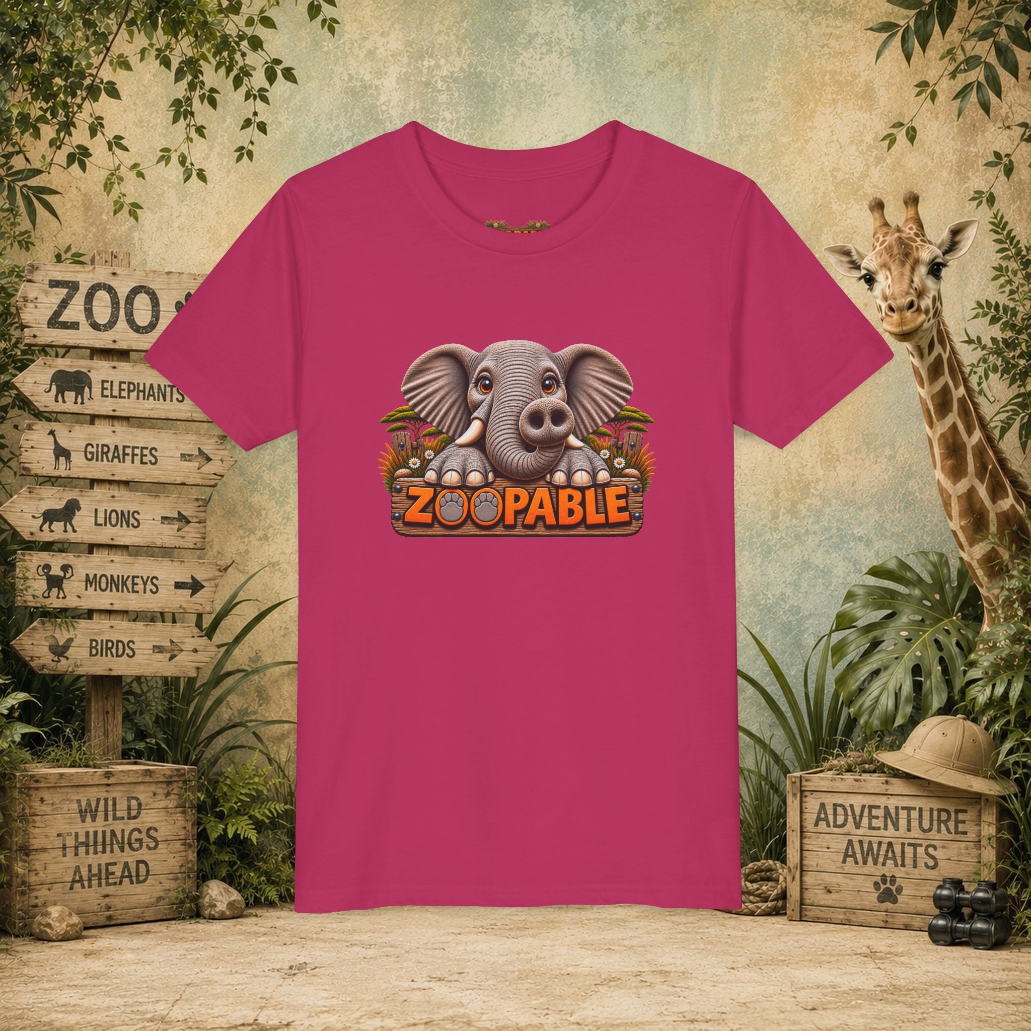 Elephant Zoopable Youth Tee