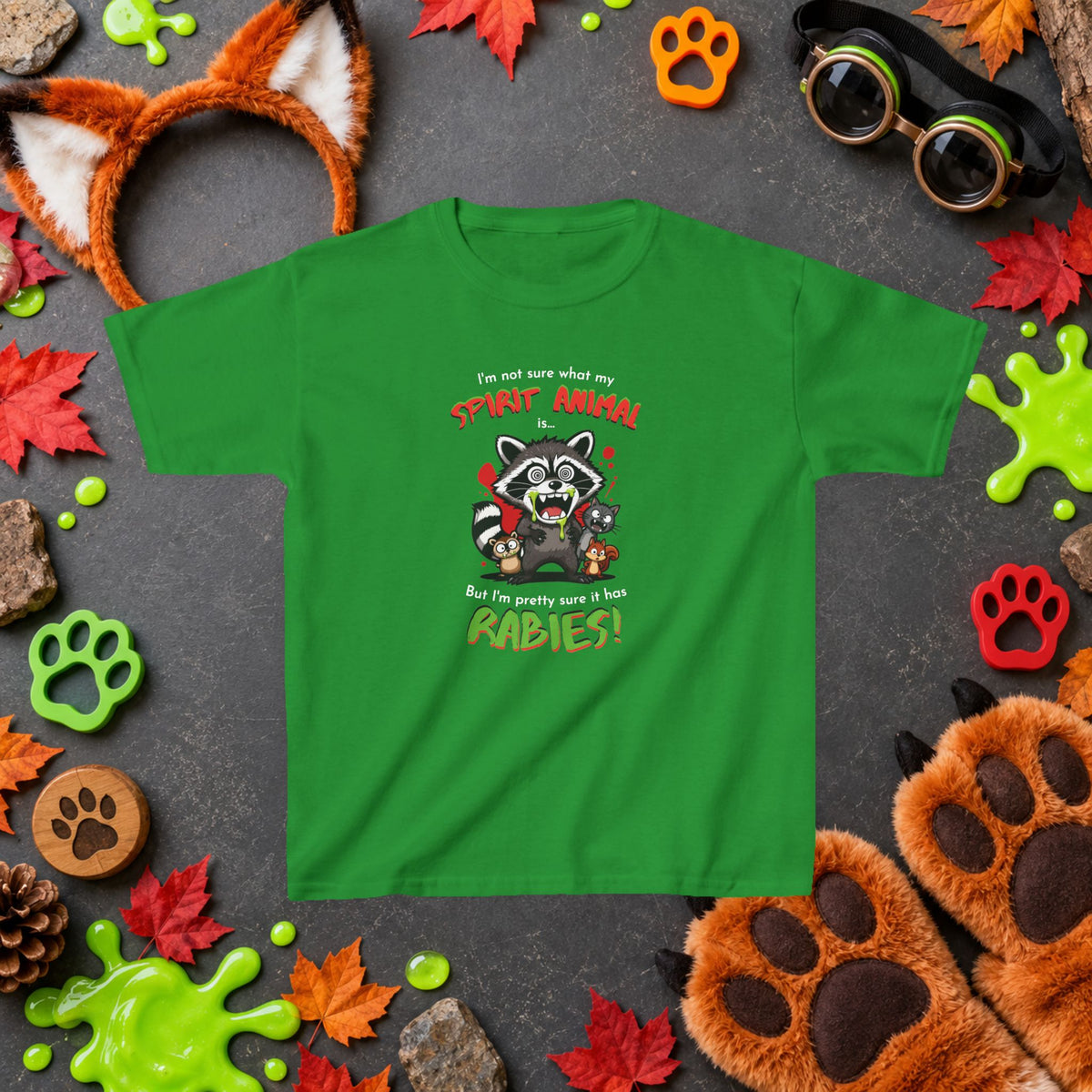 Spirit Animal - Youth T-Shirt - Cute Cartoon Wildlife Graphics