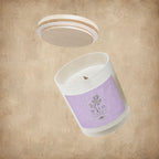 Wild Olive Branch Frosted Glass Soy Candle, 11oz