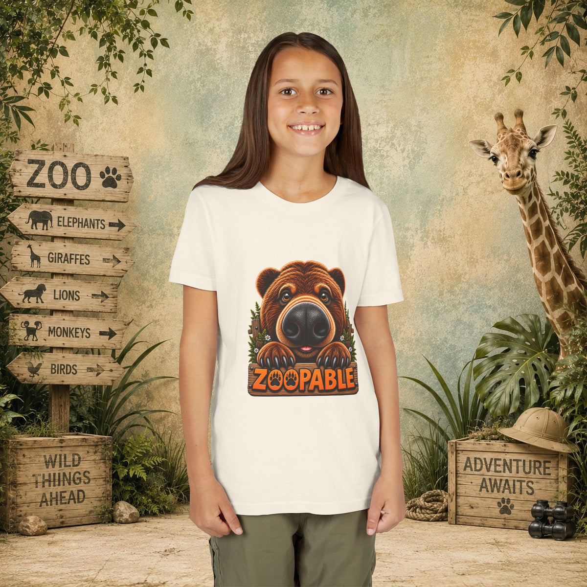 Bear Zoopable Youth Tee