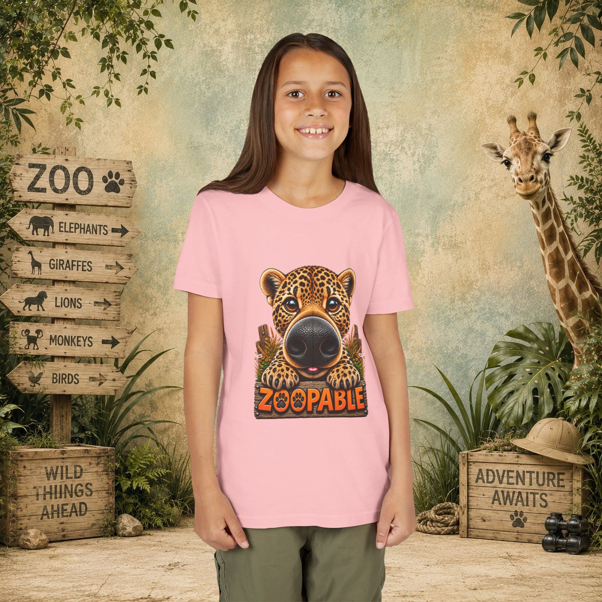 Leopard Zoopable Youth Tee