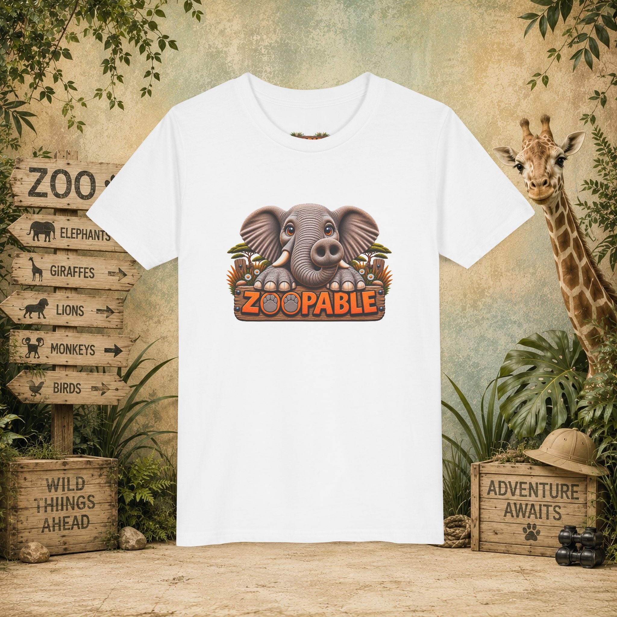 Elephant Zoopable Youth Tee