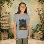 Youth Tee — Cute Black Panther "Zoopable" Kids Graphic T-Shirt