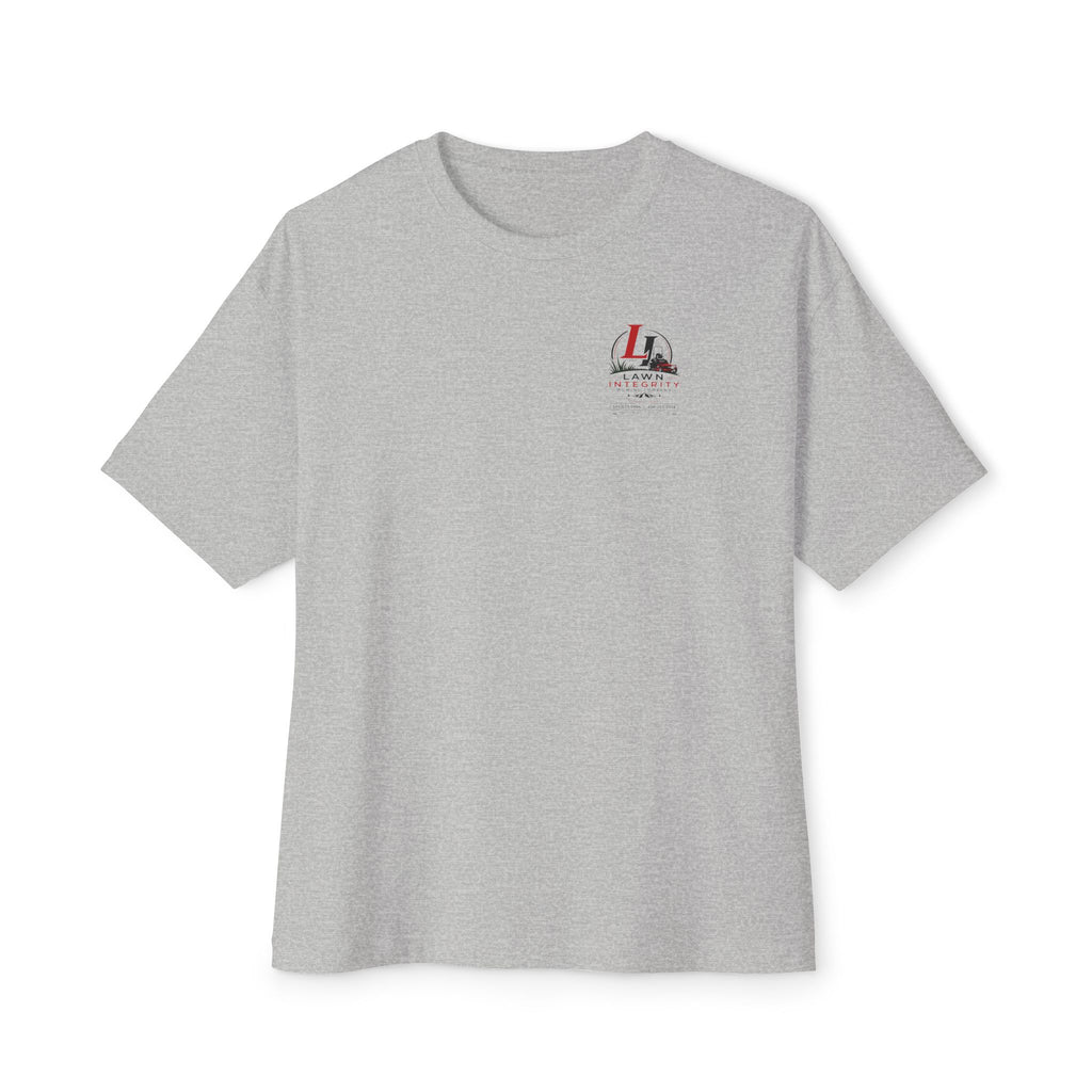 Lawn Integrity Logo Tee — Oversized Boxy Lawn Care T-Shirt