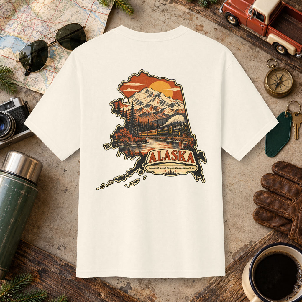 Alaska Vintage Landscape Tee