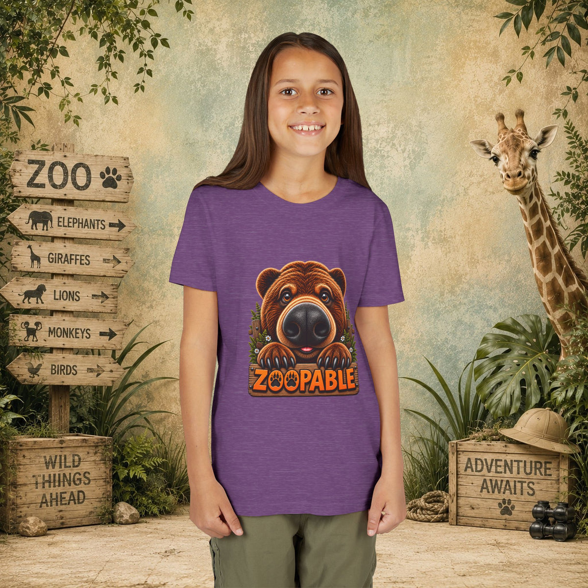 Bear Zoopable Youth Tee