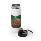 Zoopals Jungle Animals Stainless Steel Water Bottle — Sports Lid, Kid-Friendly Zoo Animal Design