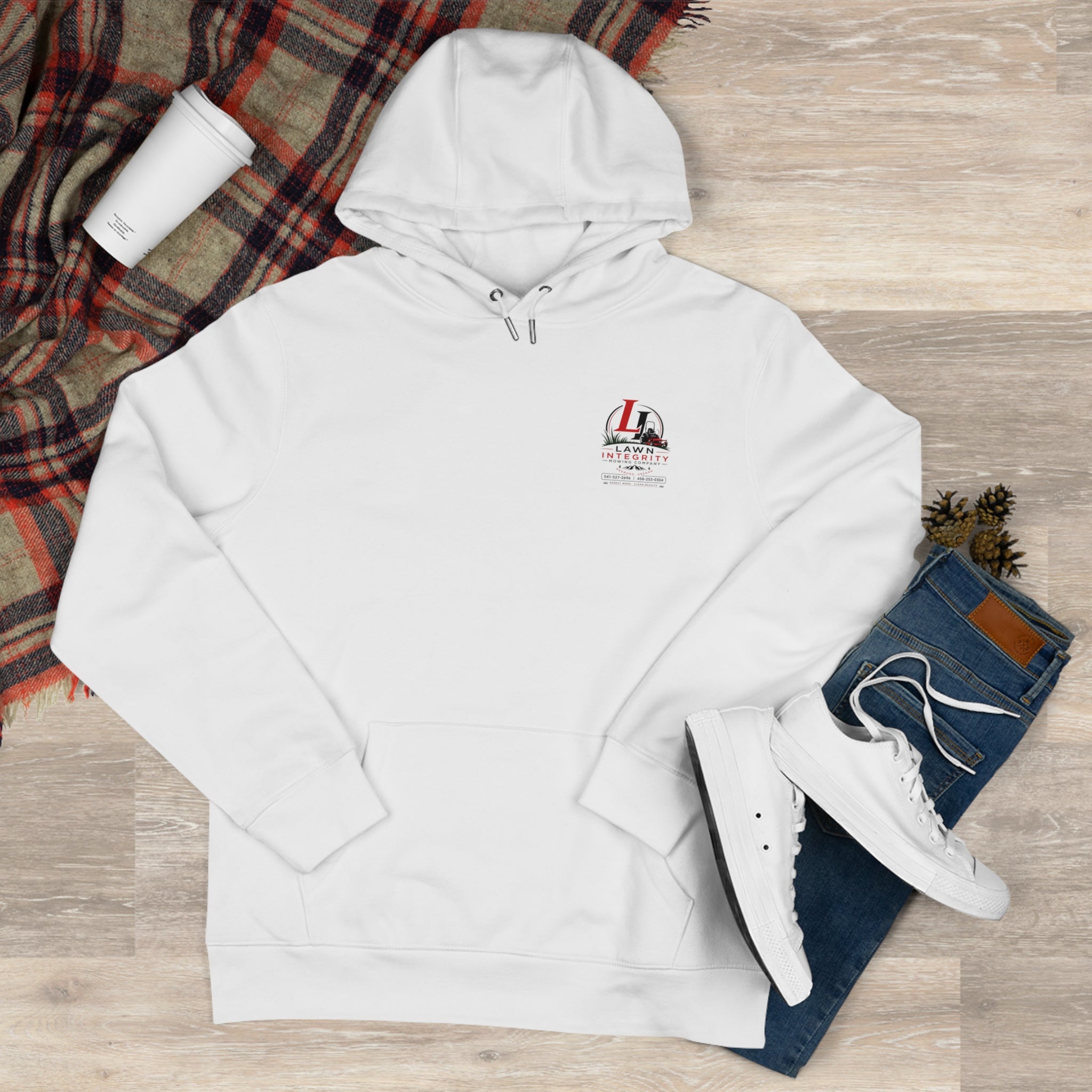 Lawn Integrity Logo Hoodie — King Hooded Sweatshirt (Landscaping Company Logo)