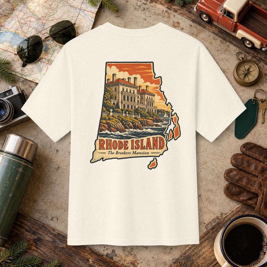 Rhode Island State Vintage Tee