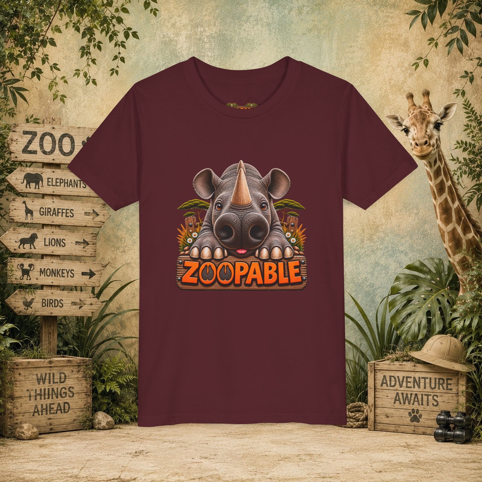 Rhinoceros Zoopable Youth Tee