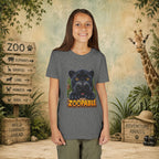 Youth Tee — Cute Black Panther "Zoopable" Kids Graphic T-Shirt