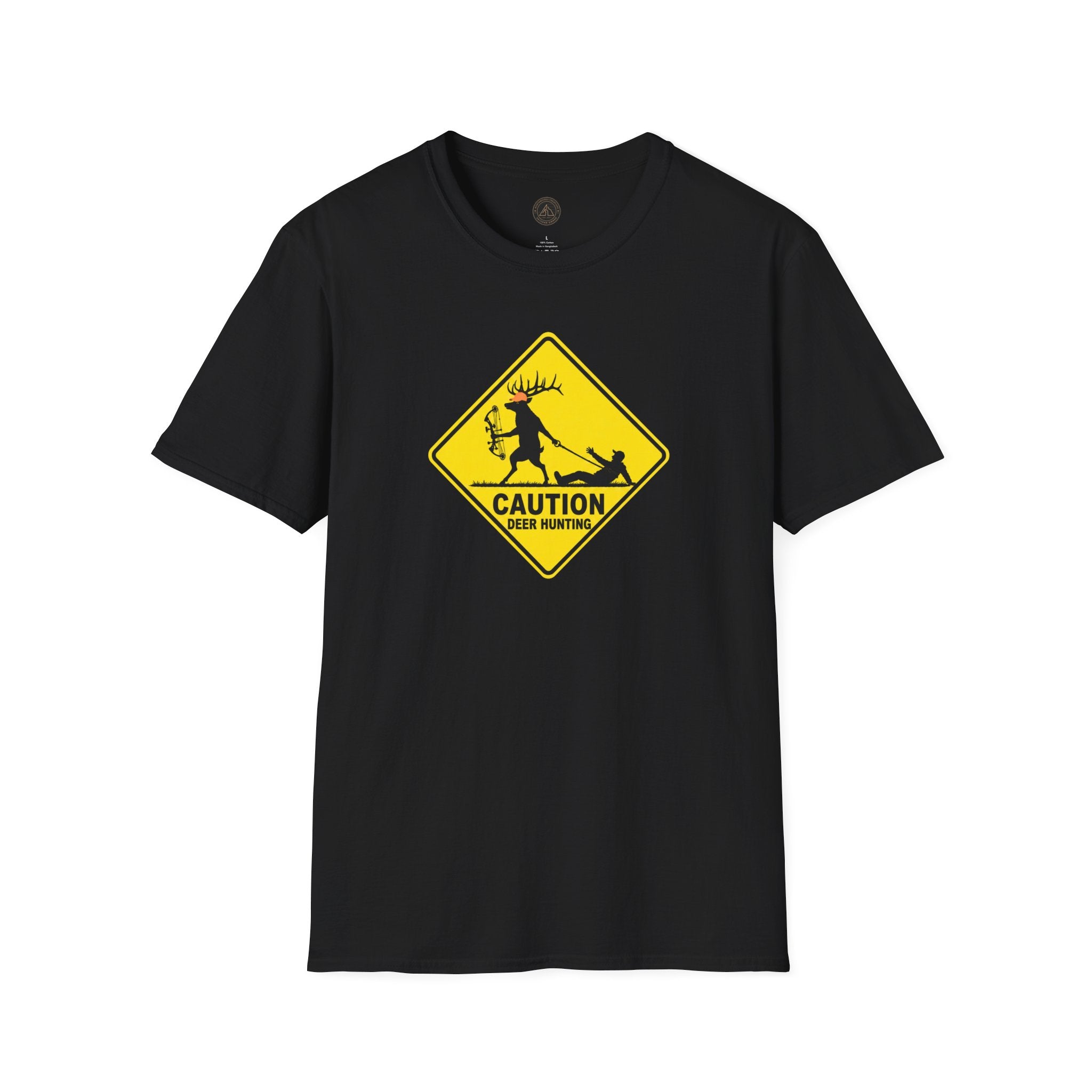 Caution Deer Hunting - Hunter Road Sign Tee