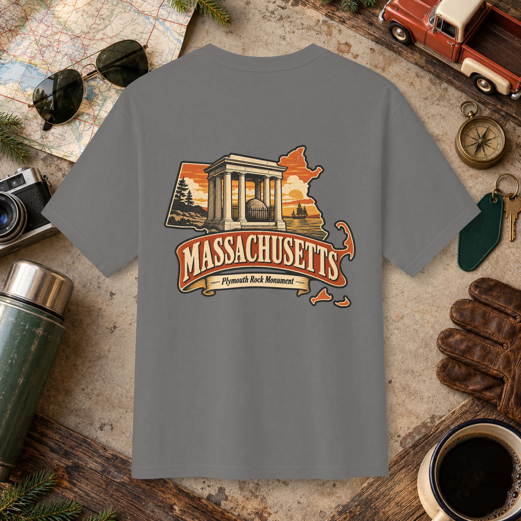 Massachusetts State Vintage Tee