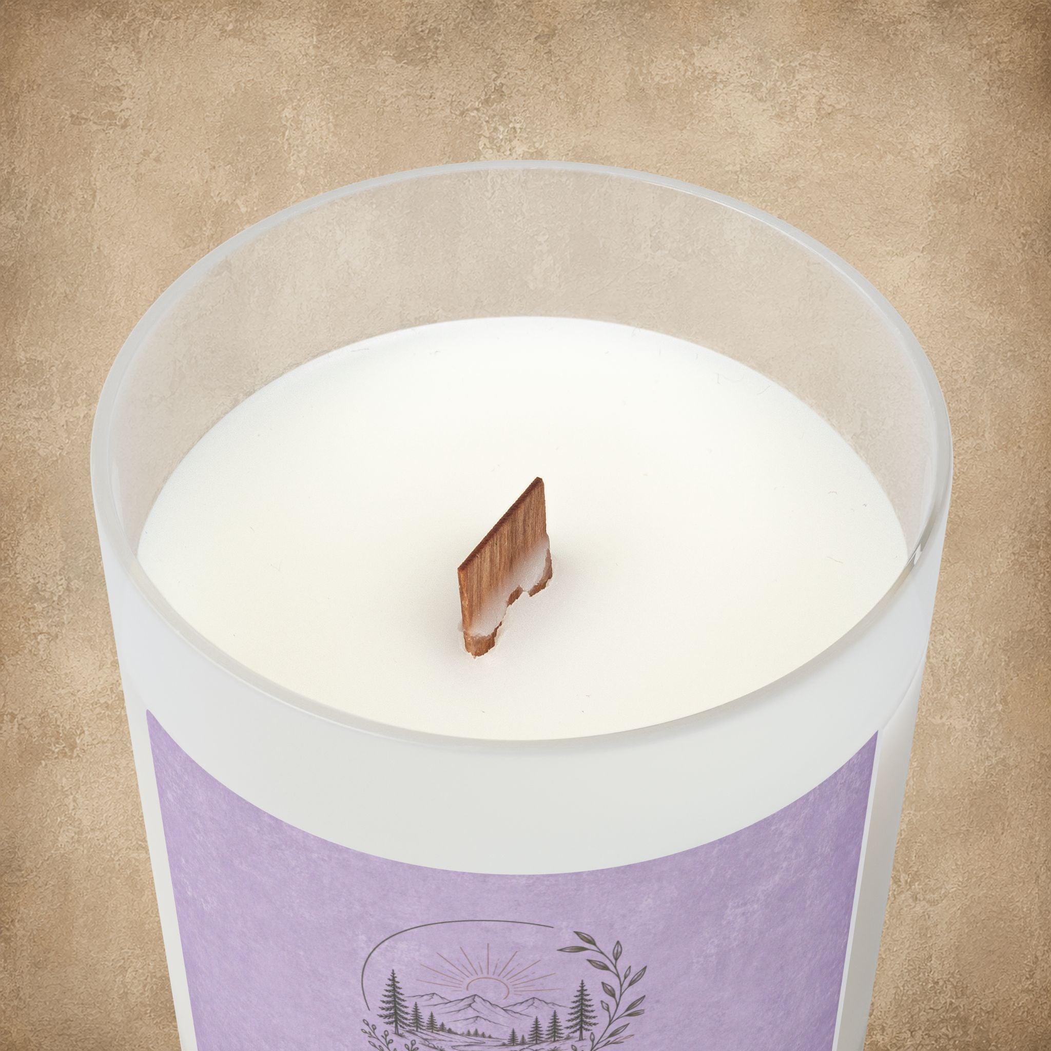 Peace Like A River Frosted Glass Soy Candle — 11oz