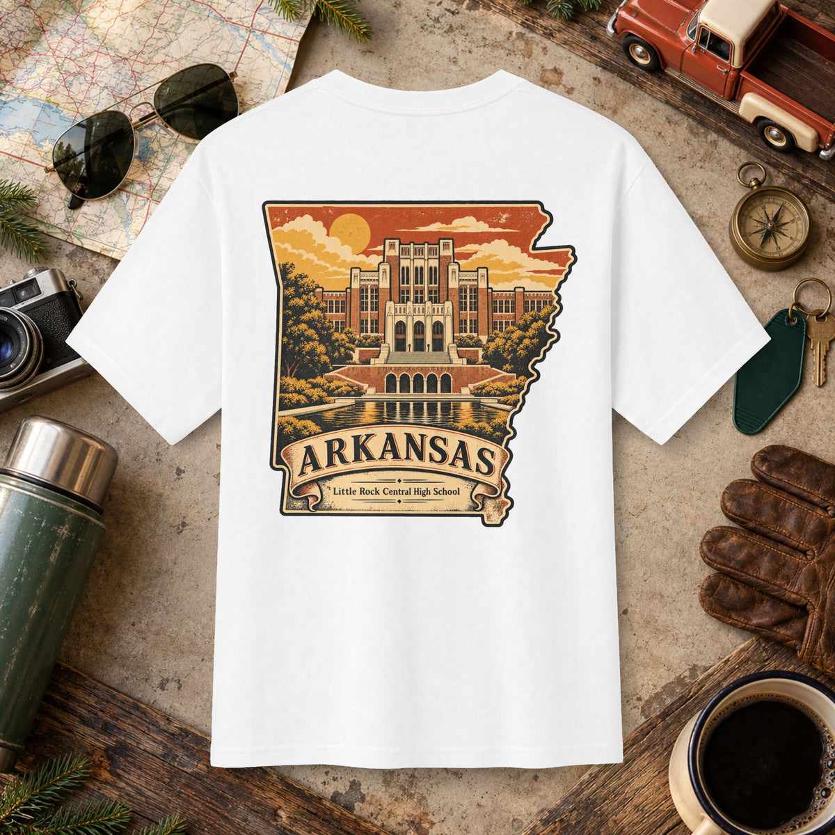 Arkansas Vintage Landscape Tee