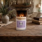 "Chasing the Light" Frosted Glass Soy Candle, 11oz